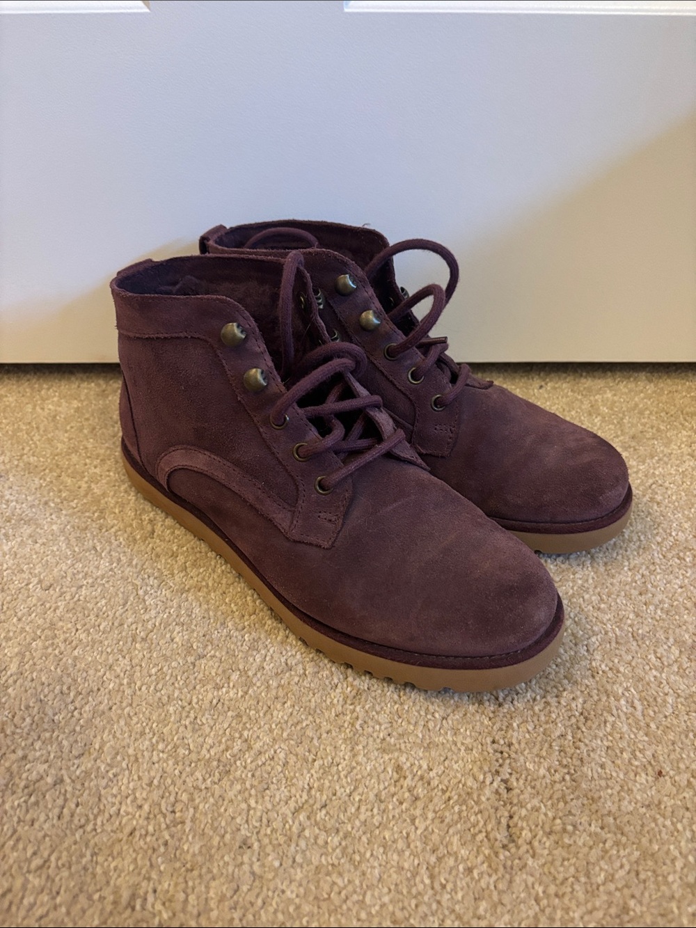 UGG Bethany Classic Slim Port Suede/ Sheepskin BOOTS Women